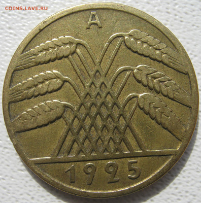  Веймар 10 рейхспфеннигов 1925 A до 11.10. - IMG_4876.JPG