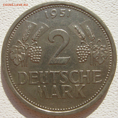  ФРГ	2 марки 1951 J до 18.01. - IMG_4947.JPG