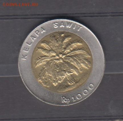 Индонезия 1996 1000 рупий пальма без оборота до 13 10 - 106а
