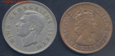 2 кроны 1948 г.10.10.2025 г. 22 -00 МСК. - Н.Зеландия  полкроны1