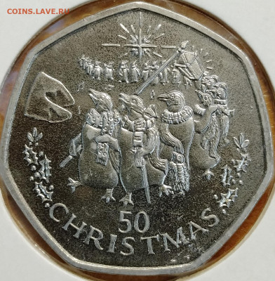 Гибралтар 50 пенсов 1995 Рождество до 11,10 - IMG_20251008_181138_986