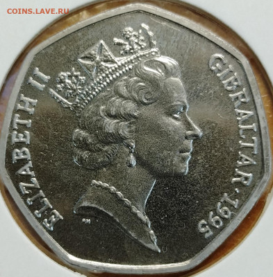 Гибралтар 50 пенсов 1995 Рождество до 11,10 - IMG_20251008_181133_336