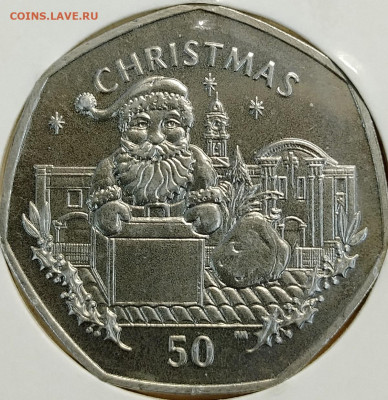 Гибралтар 50 пенсов 1998 Рождество до 11,10 - IMG_20251008_181151_421