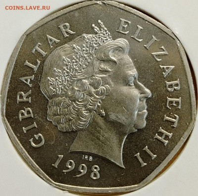 Гибралтар 50 пенсов 1998 Рождество до 11,10 - IMG_20251008_181145_855