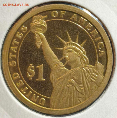 1 доллар США,Дж.К.Адамс,proof, до 11.10.25г. 22:00мск - 1000005705_11zon