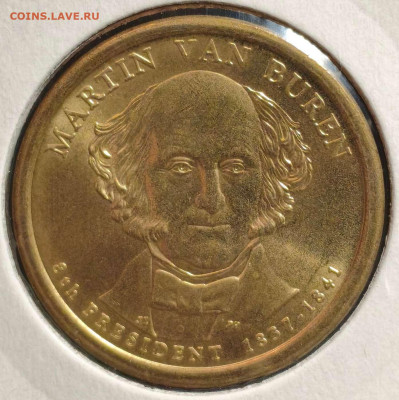 1 доллар США,М.Ван Бюрен,UNC, до 11.10.25г. 22:00мск - 1000005698_11zon