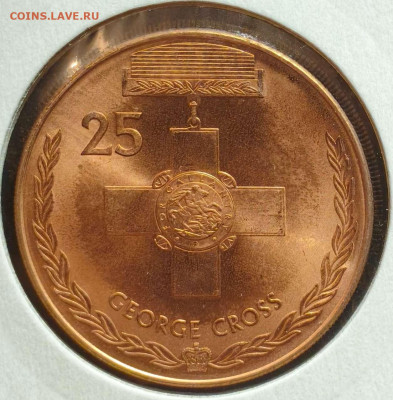 25 ц. 2017,Австралия,крест Георгия,UNC,до 11.10.25, 22:00мск - 1000005694_11zon