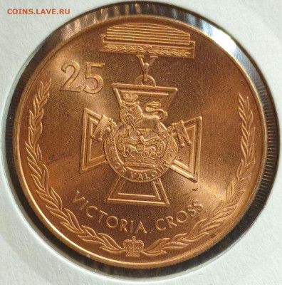 25ц. 2017,Австралия,крест Виктории,UNC,до 11.10.25, 22:00мск - 1000005692_11zon