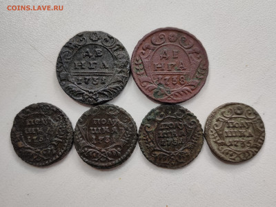 Денга, полушка 1731 - 1738 - 28