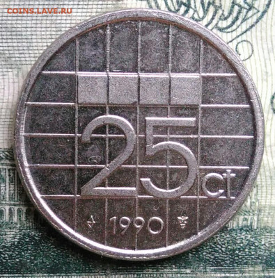 Нидерланды 25 центов 1990 года до 13.10.2025 - IMG_20251006_215011