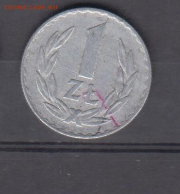 ПНР 1974  1 злотый до 14 10 - 83а
