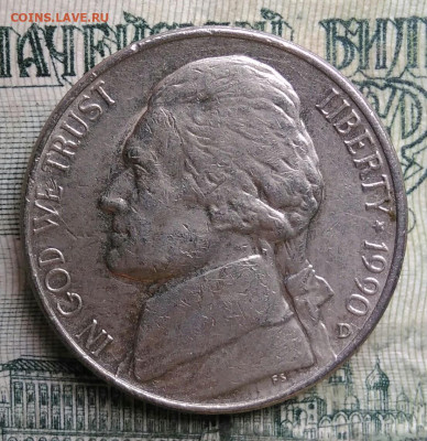 США 5 центов 1990 года до 13.10.2025 - IMG_20251008_202012