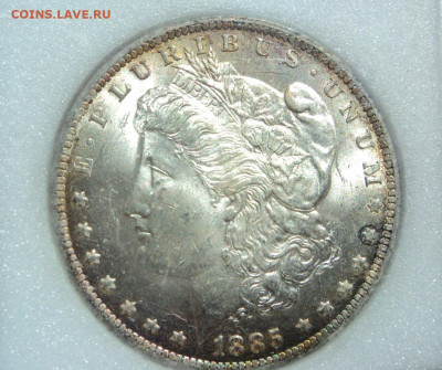 Доллар 1885г.США MS 64 - DSC09711.JPG