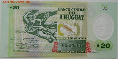 Уругвай 20 песо 2020 г. (Полимер) до 16.10.25 - DSCN8091.JPG