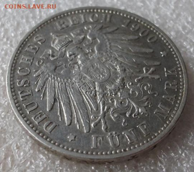 5 марок Вюртемберг 1900 год - 004.JPG