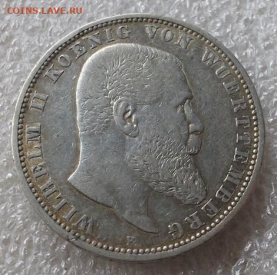 5 марок Вюртемберг 1900 год - 001.JPG