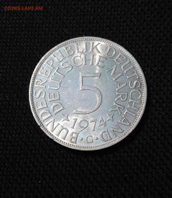 Германия ФРГ 5 Марок 1974 года До 17.10 - 20250924_204957