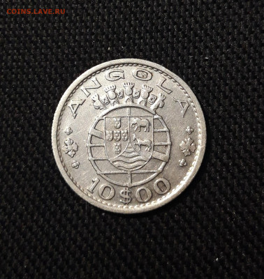 АНГОЛА Португальская Ангола 10 Эскудо 1955 года До 18.10 - 20250924_211305