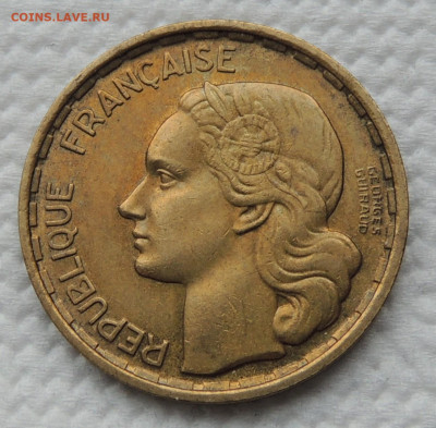 Франция 20 франков 1950 разновид. до 15.10.2025 - Франция 20 франков 50 .JPG