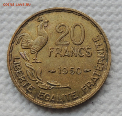 Франция 20 франков 1950 разновид. до 15.10.2025 - Франция 20 франков 50.JPG