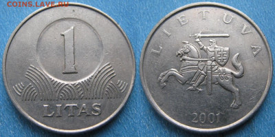 Литва 1 лит 2001 до 20-10-25 в 22:00 - Литва 1 лит 2001    10216