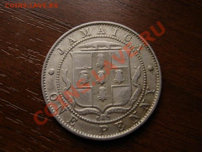 Ямайка Брит. 1 пенни 1919 Георг 5 до 23.02.12 в 21.00 М - IMG_5010