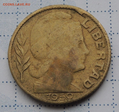 Аргентина 20 сентаво 1950 до 19.10.2025 - Аргентина 20 сентаво 1950 .JPG