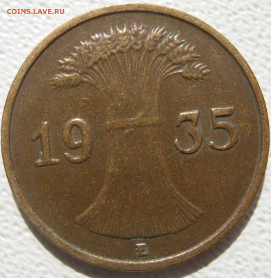 Германия 3 рейх 1 рейхспфенниг 1935 E (веймарский тип) 17.10 - IMG_4811.JPG