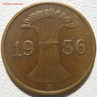 Германия 3 рейх 1 рейхспфенниг 1936 A (веймарский тип) 17.10 - IMG_4821.JPG