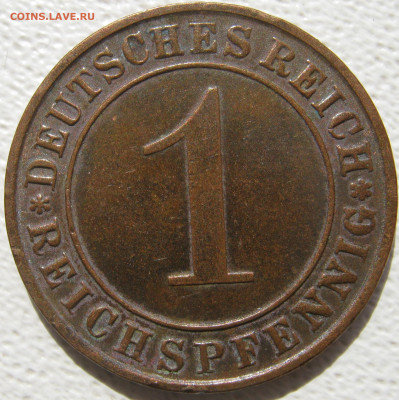 Германия 3 рейх 1 рейхспфенниг 1936 D (веймарский тип) 17.10 - IMG_4828.JPG