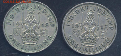 Британия 1 шиллинг 1948 г. Шотландский.17.10.2025 г. 22 -00 - Британия