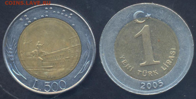 Италия 500 лир 1984 г. 17.10.2025 г. 22 -00 МСК. - Италия