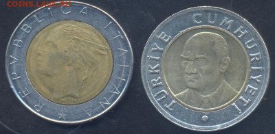 Италия 500 лир 1984 г. 17.10.2025 г. 22 -00 МСК. - Италия1