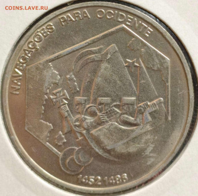 200 э. Португалия 1991,юбилейная,UNC,до 18.10.25, 22:00мск - 1000006294_11zon