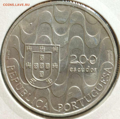200 э. Португалия 1992,Евросоюз,UNC,до 18.10.25, 22:00мск - 1000006291_11zon