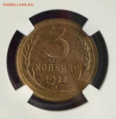 3 копейки 1928. NGC MS63 - Безымянный 324242
