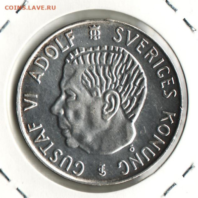 Швеция,  5 крон 1955 года	, до 22.10 - 2025.3.7-1