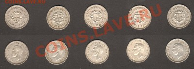 Великобритания 3 пенса 1937-1941 5 шт. до 22.02.2012 22-00 - 3 пенса 1937-1941 01