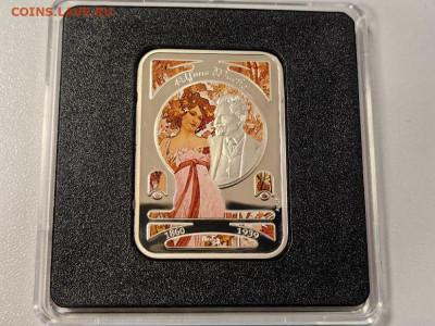 1долл 2010 Ниуэ. Альфонс Муха, Ag925, до 22.10 - Ю Худож.кв Муха-1