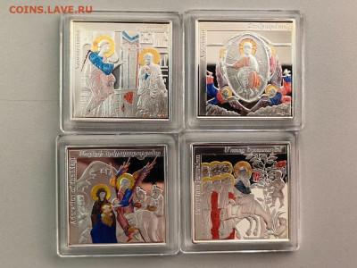 1000 драм 2010 Армения Миниатюры. Религия(4шт), Ag999, до 22 - ЯЯ Миниатюры Армения-3