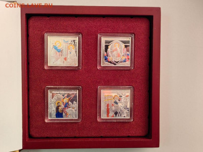 1000 драм 2010 Армения Миниатюры. Религия(4шт), Ag999, до 22 - ЯЯ Миниатюры Армения-1
