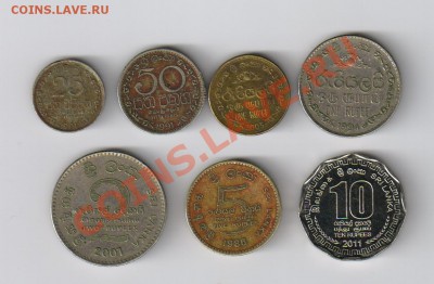 ШРИ-ЛАНКА 7 монет до 27.02.2012г 21-00 - ШРИ-ЛАНКА-7 монет 001