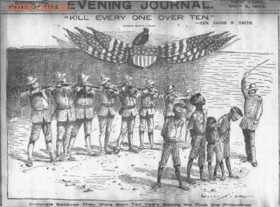 ЗАНИМАТЕЛЬНАЯ НУМИЗМАТИКА - Editorial_cartoon_about_Jacob_Smith's_retaliation_for_Balangiga.PNG