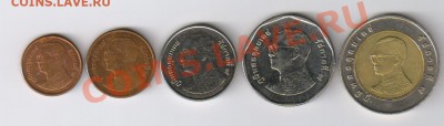 ТАИЛАНД - 5 монет до 27.02.2012 21-00 - 5 монет ТАИЛАНД