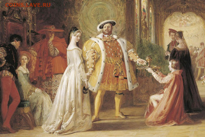 ЗАНИМАТЕЛЬНАЯ НУМИЗМАТИКА - 1280px-Daniel_Maclise_Henry_VIIIs_first_interview_with_Anne_Boleyn-pic4_zoom-1500x1500-24582