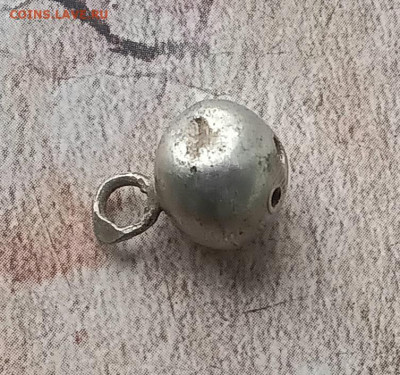 Серебрянная пуга гирька с клеймом - 20250121_135756