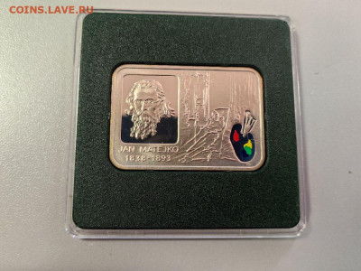 20злот 2002 Польша, Ян Матейко, Ag925, до 24.10 - Ю Худож.кв Матейко-1