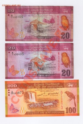 ШРИ-ЛАНКА 20 и 100 рупий до 27.02.2012г 21-00 - 140 рупий ШРИ-ЛАНКА 001