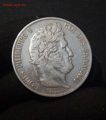 ФРАНЦИЯ 5 франков 1847 года A Луи Филипп 1 До 24.10 - 20251010_215652