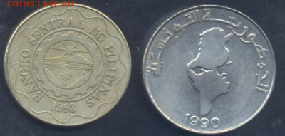 Тунис 1 динар 1990 г.  20.10.2025 г. 22 -00 МСК. - Филиппины